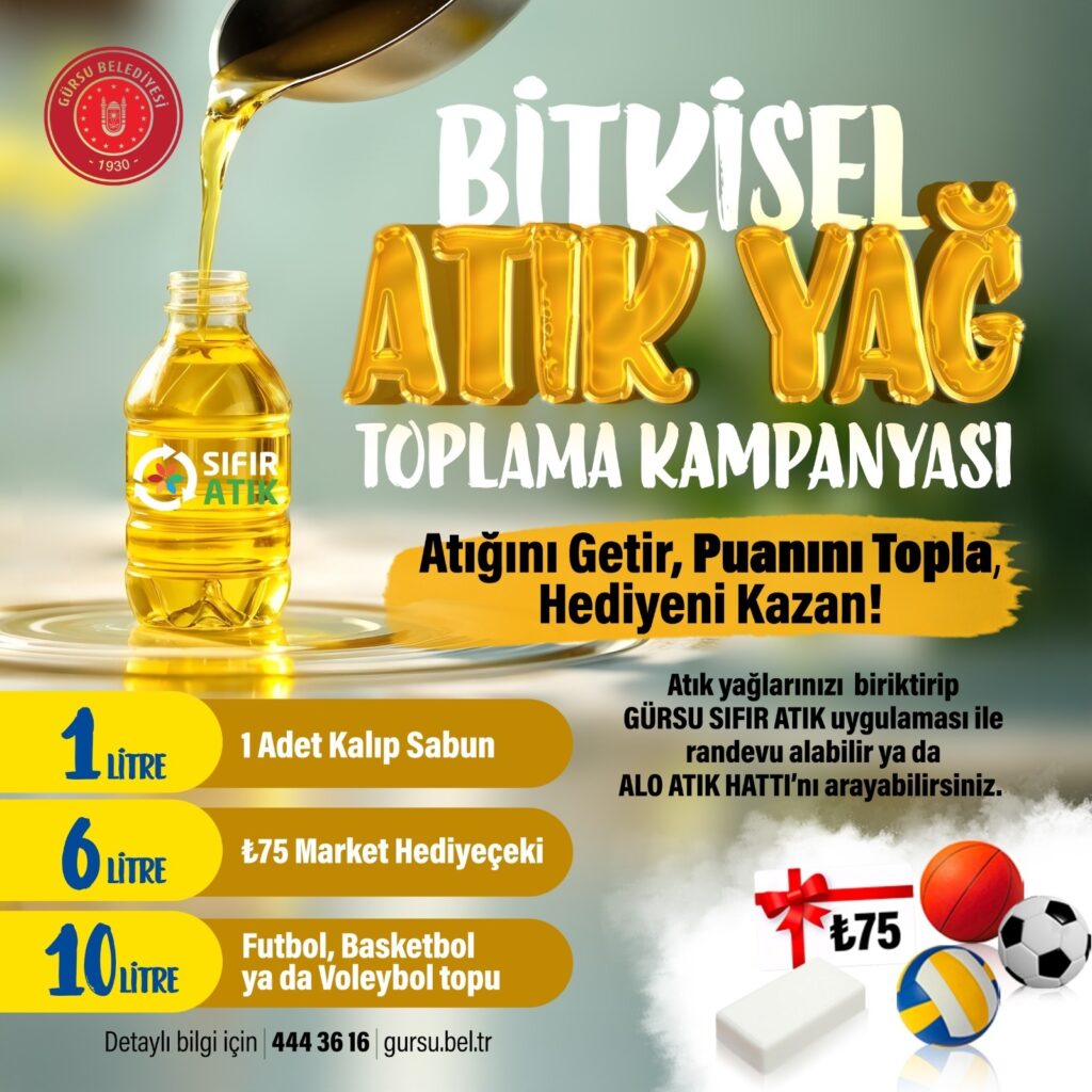 Gürsuda Atık Yağ Toplama Kampanyası